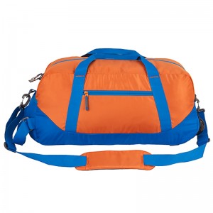 Duffel Bag Orange Blue Wheelers Style