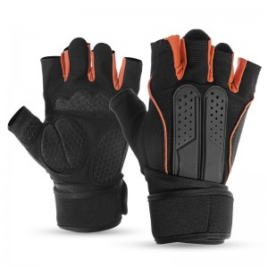 Gym Gloves Black-Orange