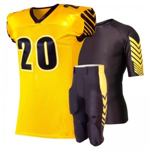American Football Uniform Yel-Blk